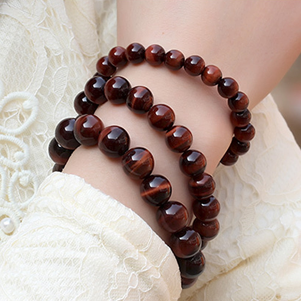 Bracelet "Bouclier Terrestre" en Œil de Taureau
