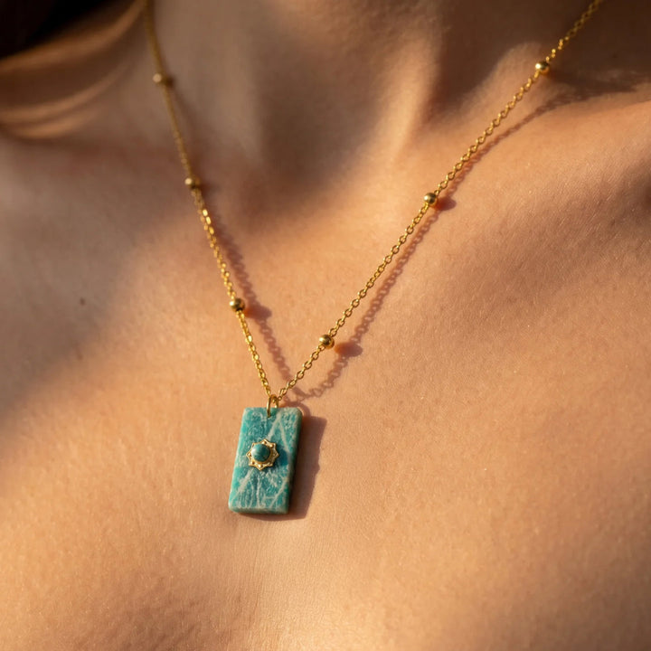 Pendentif "Symbole d'Espoir" en Amazonite