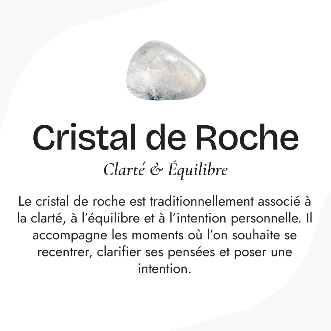 Pendentif "Aube Claire" en Pierre de Soleil et Cristal de Roche