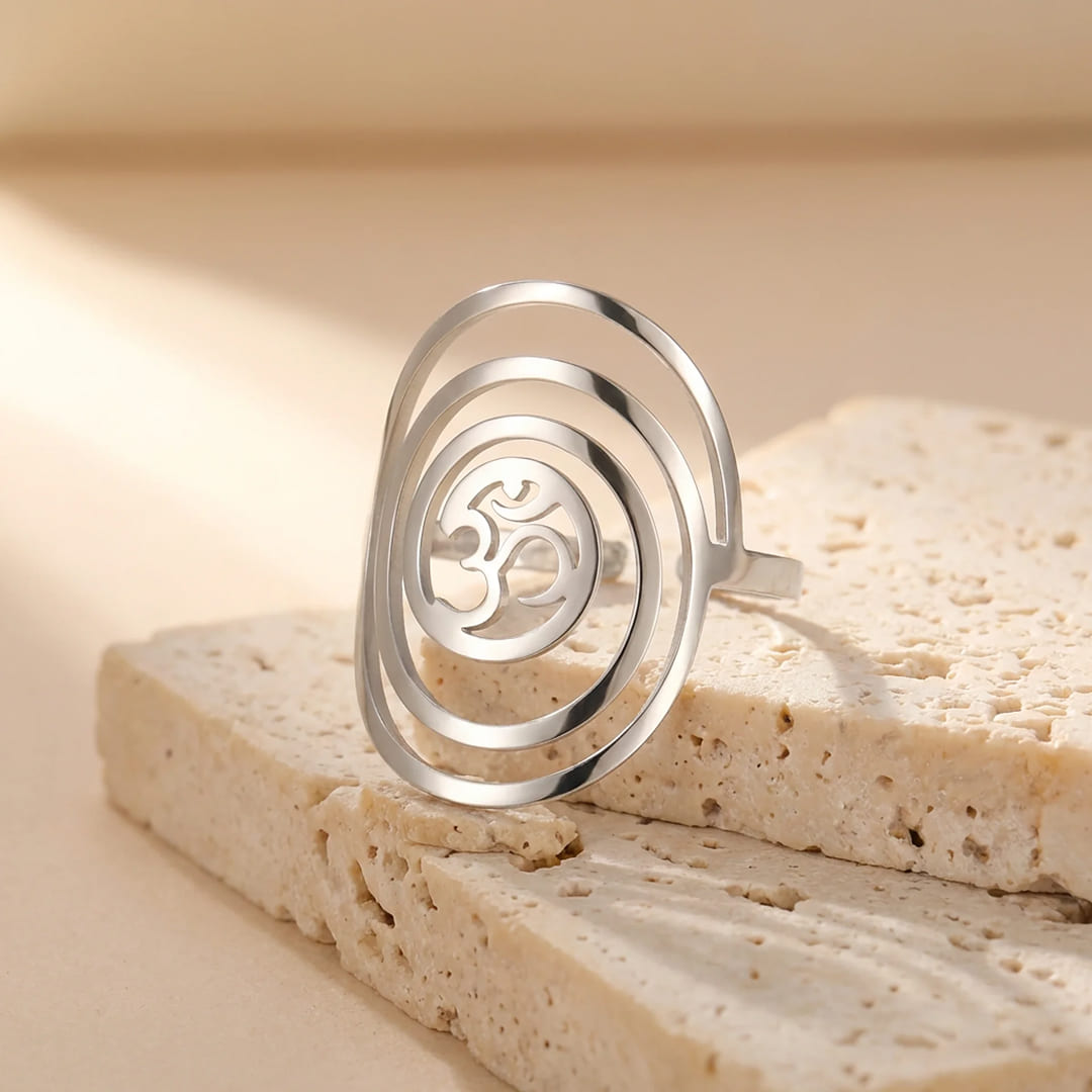 Bague Spirituelle "Harmonie" Symbole Om