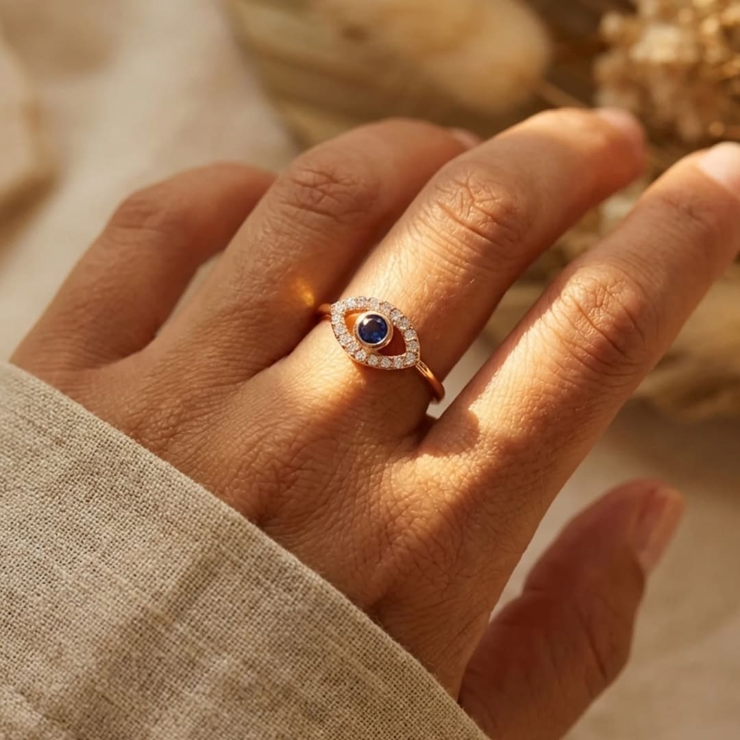 Bague Ajustable "Mauvais Oeil"