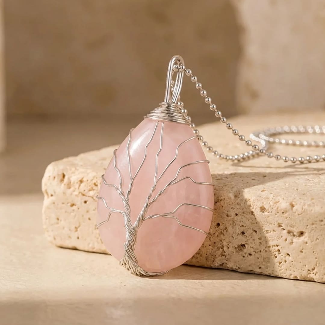 Pendentif Arbre de Vie en Pierre Naturelle