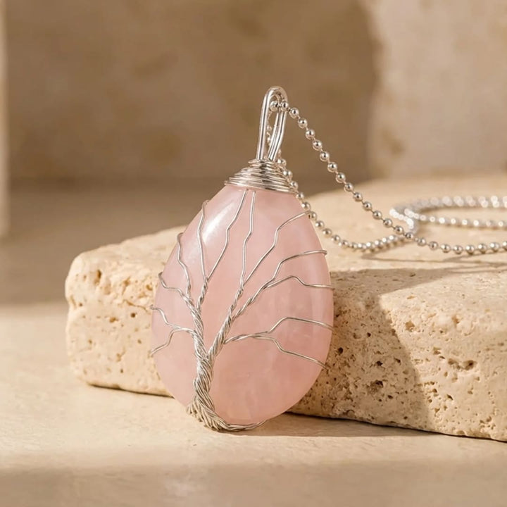 Pendentif Arbre de Vie en Pierre Naturelle