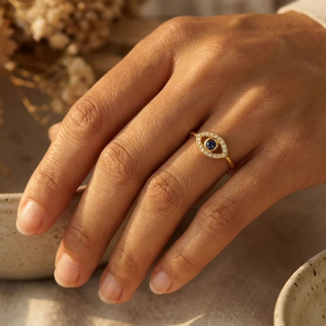 Bague Ajustable "Mauvais Oeil"