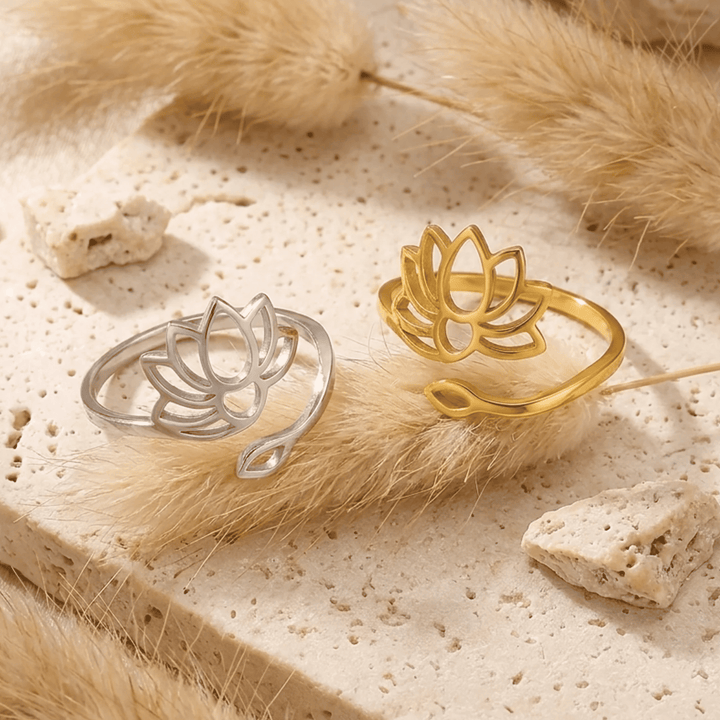 Bague Ajustable Lotus Divin