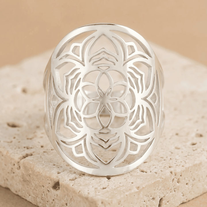 Bague Ajustable "Fleur de Mandala"