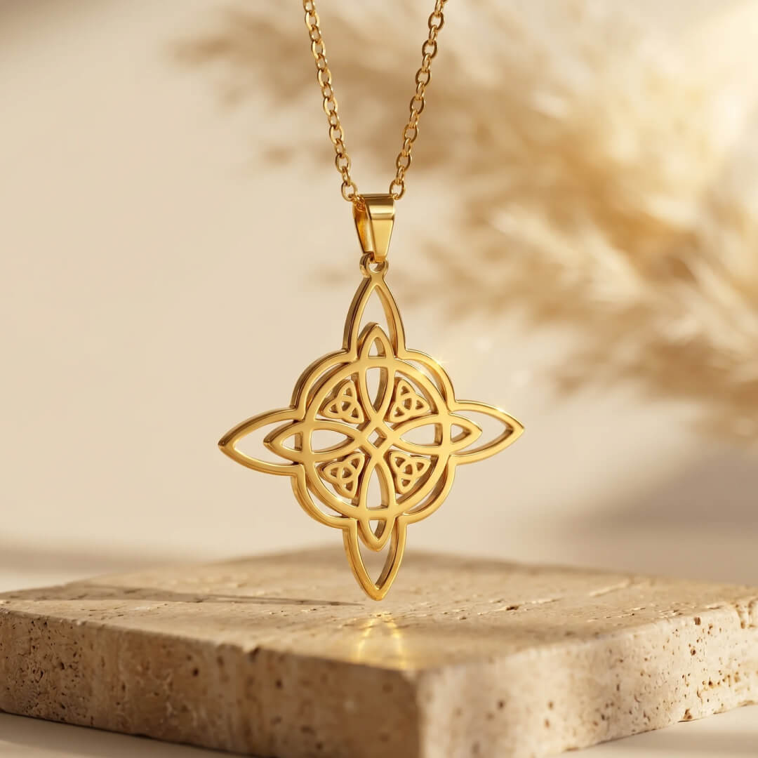Pendentif "Protection Éternelle" en Nœud de Sorcière