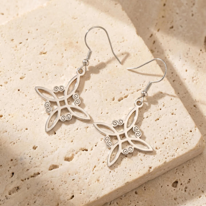 Boucles d'Oreilles "Protection Enchantée" en Noeud de Sorcière