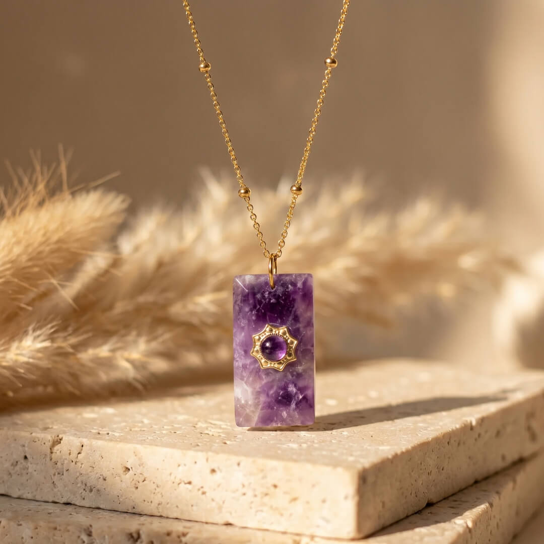Pendentif “Sagesse Douce” en Améthyste