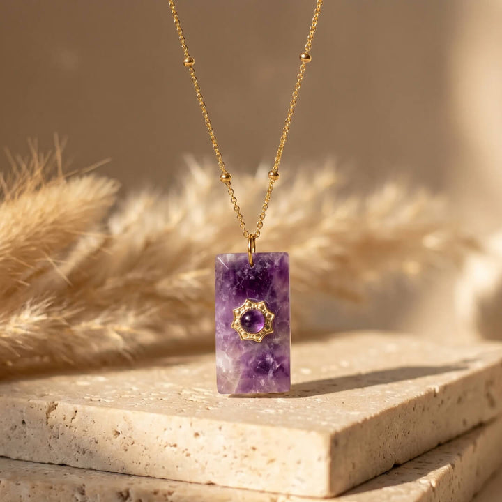 Pendentif “Sagesse Douce” en Améthyste
