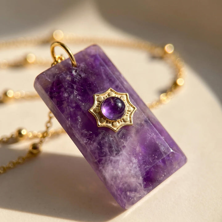 Pendentif “Sagesse Douce” en Améthyste