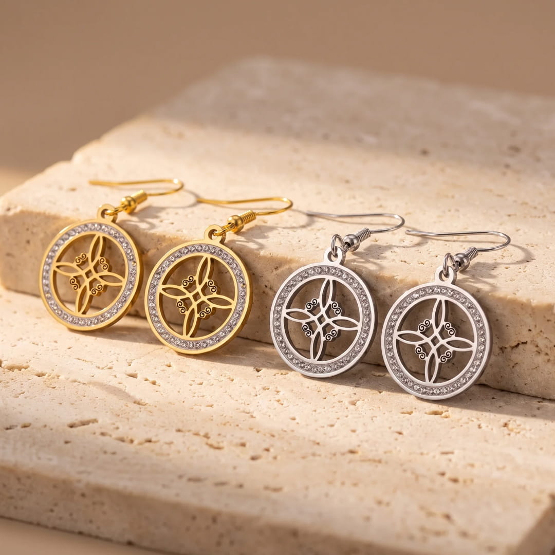 Boucles d’Oreilles “Nœud de Sorcière Sacré”