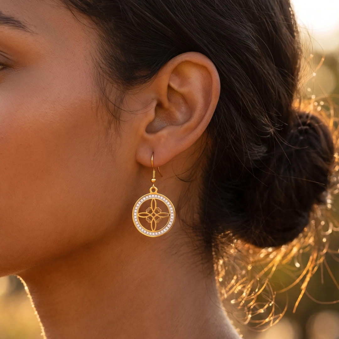 Boucles d’Oreilles “Nœud de Sorcière Sacré”