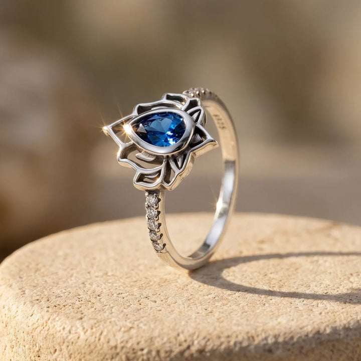 Bague Ajustable "Éveil de Lotus"