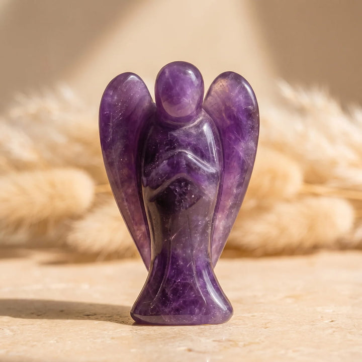 Statuette "Ange Protecteur" en Pierre Naturelle