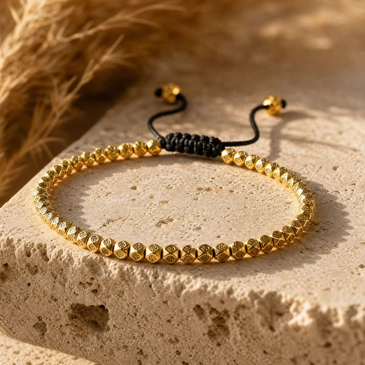 Bracelet "Vœu Tibétain" en Perles Facettées