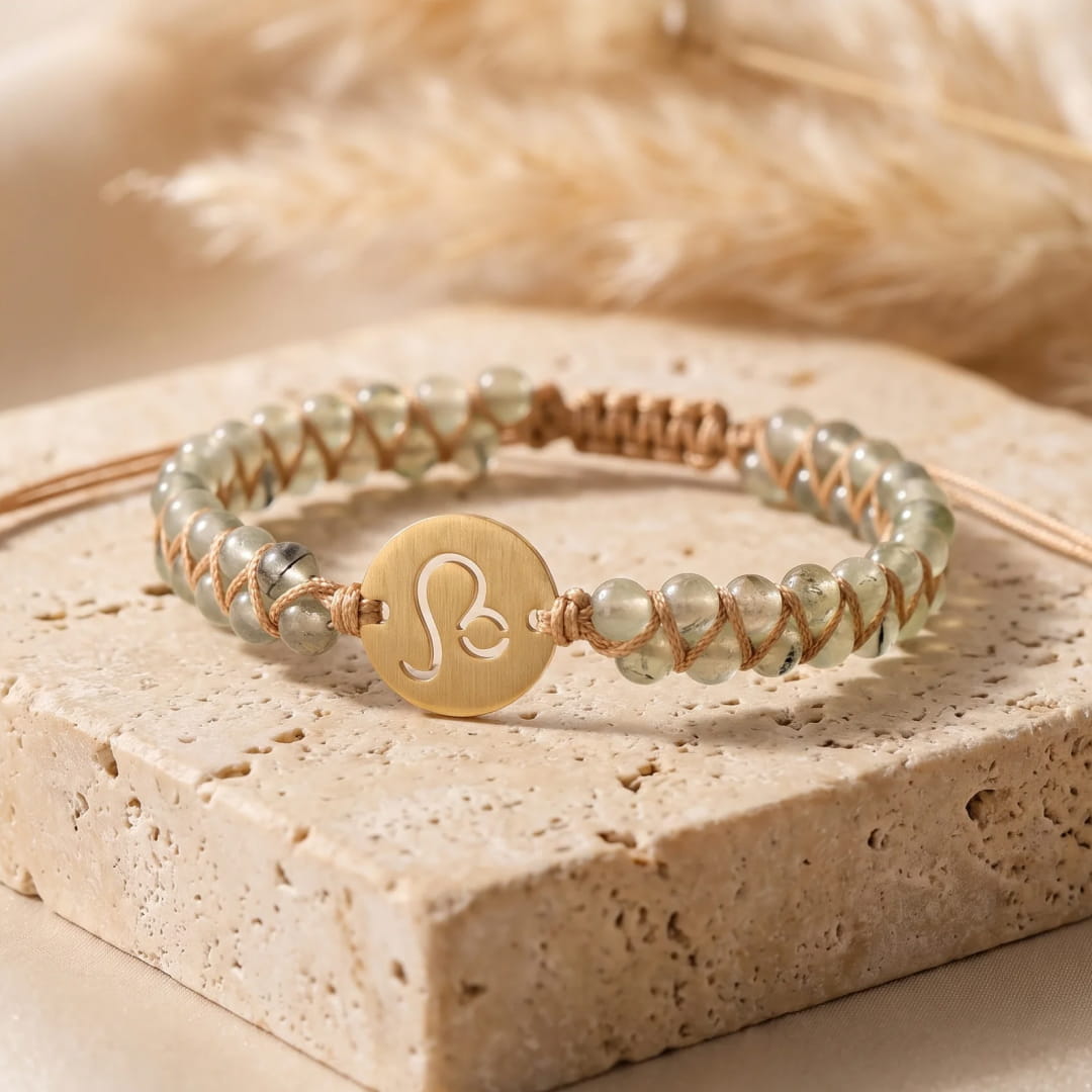 Bracelet Tressé "12 Constellations" en Pierres Naturelles
