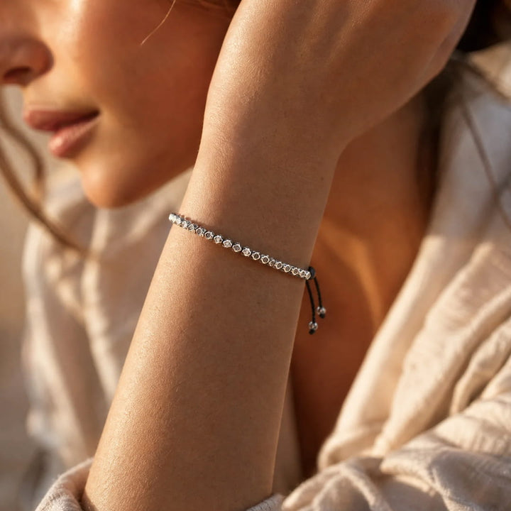 Bracelet "Vœu Tibétain" en Perles Facettées