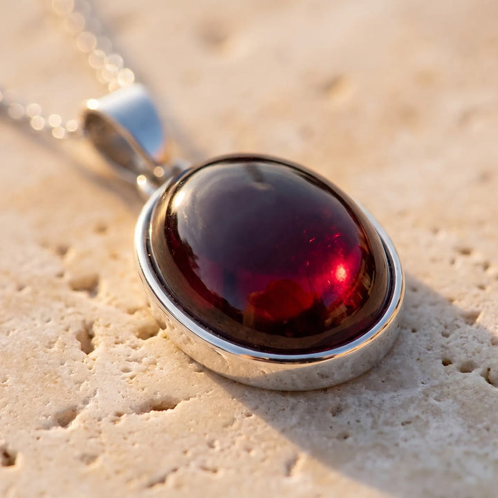 Pendentif Cœur de Grenat