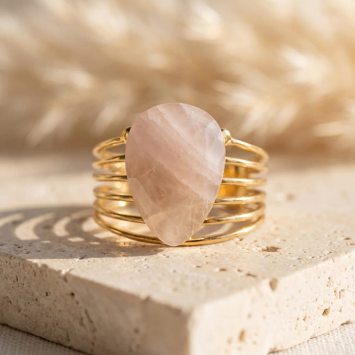 Bague Aura d’Amour en Quartz Rose