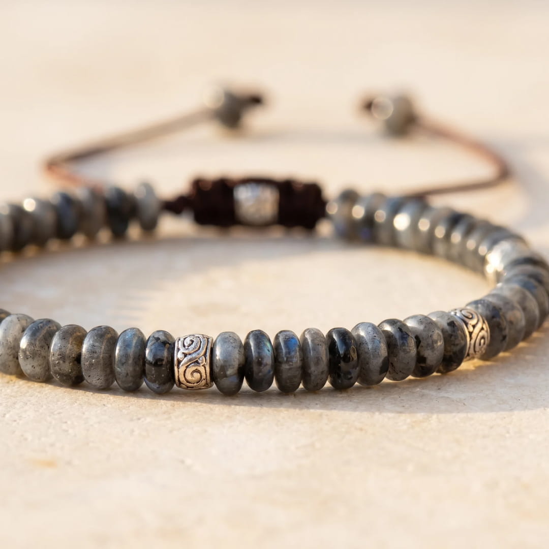 Bracelet "Force Intérieure" en Larvikite