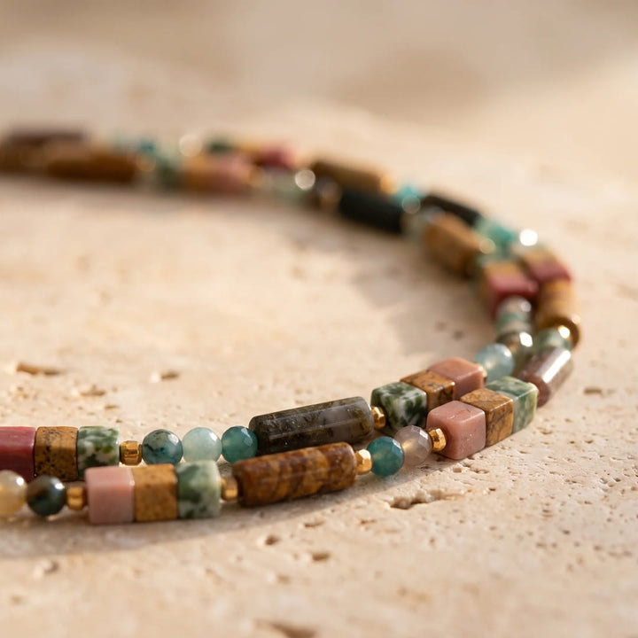 Collier Bohème Chic en Pierres Naturelles