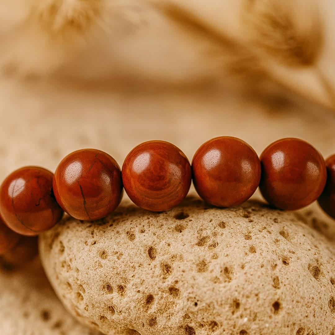 Bracelet "Endurance" en Jaspe Rouge