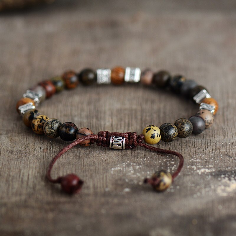 Bracelet "Stabilité Intérieure" en Jaspe