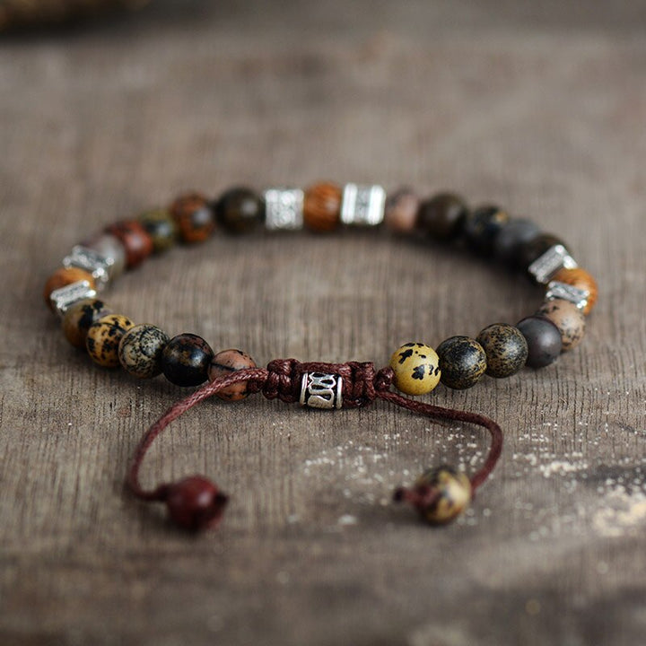Bracelet "Stabilité Intérieure" en Jaspe