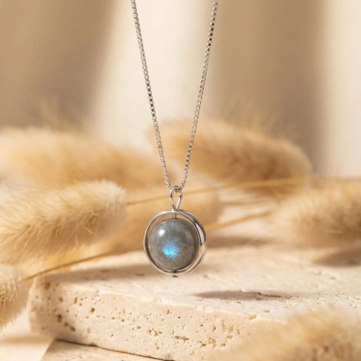 Pendentif "Perle Fine" en Labradorite