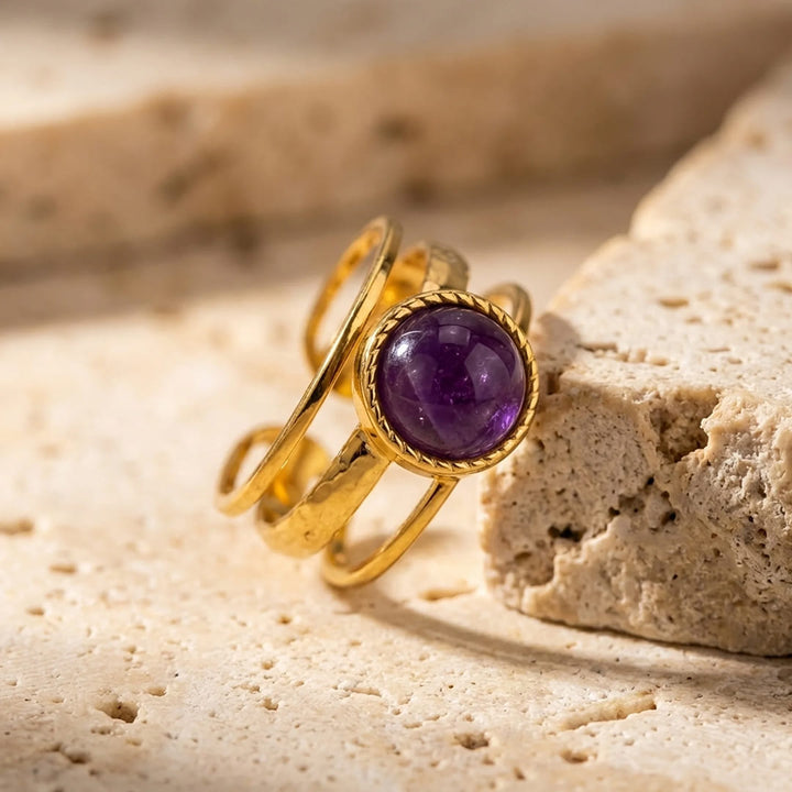 Bague "Essence Spirituelle" en Améthyste