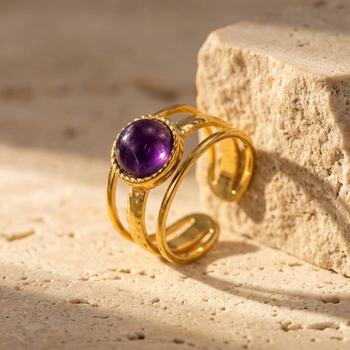 Bague "Essence Spirituelle" en Améthyste