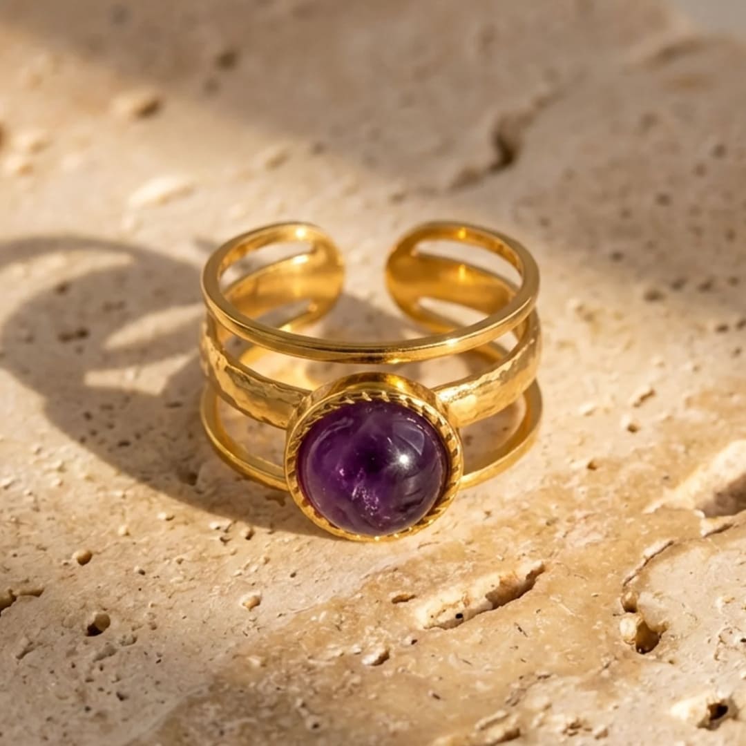 Bague "Essence Spirituelle" en Améthyste