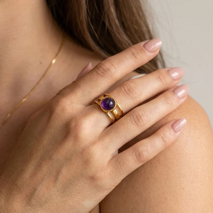 Bague "Essence Spirituelle" en Améthyste
