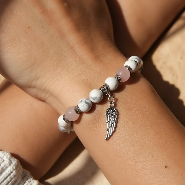 Bracelet "Aile d'Ange" en Pierres Naturelles