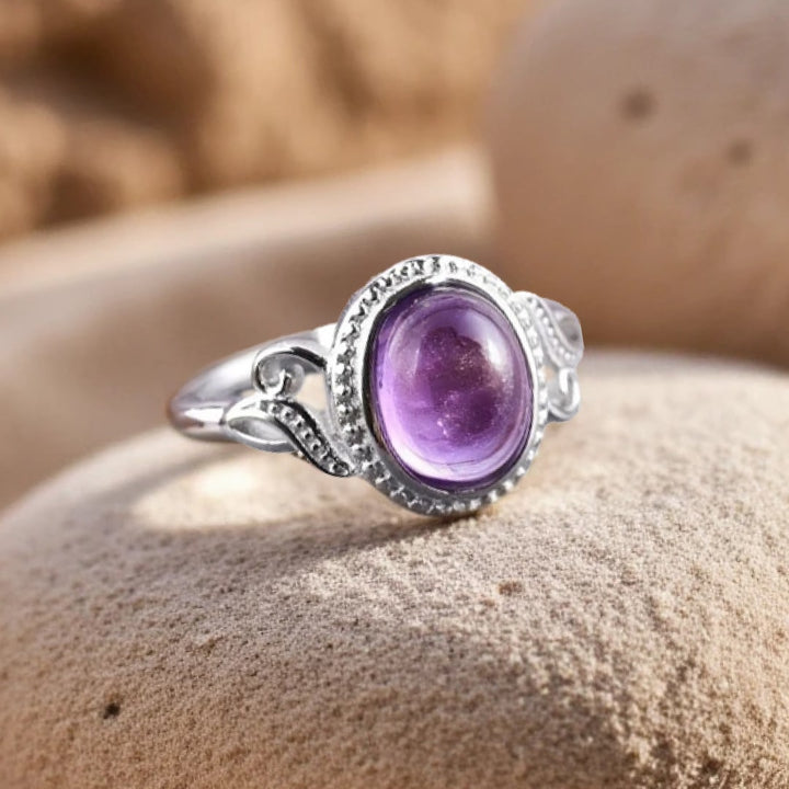 Bague "Accalmie" en Améthyste