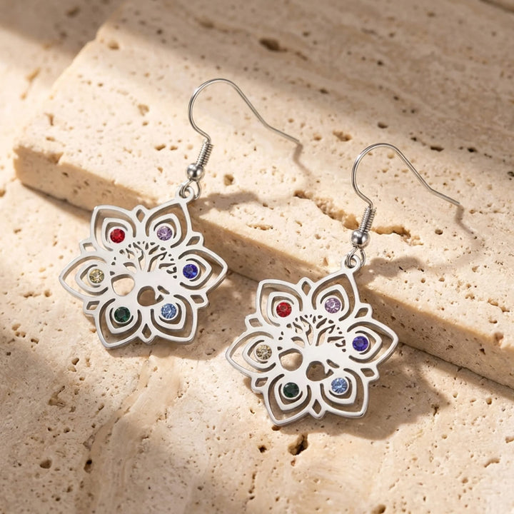 Boucles d’Oreilles Arbre de Vie "Éclat Intemporel"