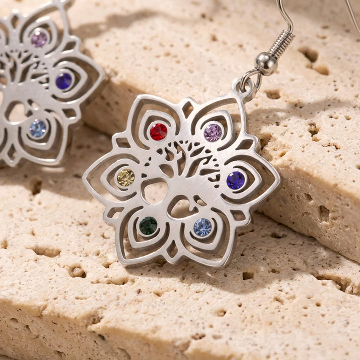 Boucles d’Oreilles Arbre de Vie "Éclat Intemporel"