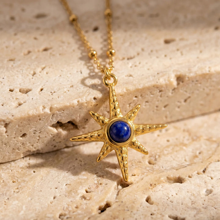 Collier Étoile "Cap Intérieur" en Lapis Lazuli