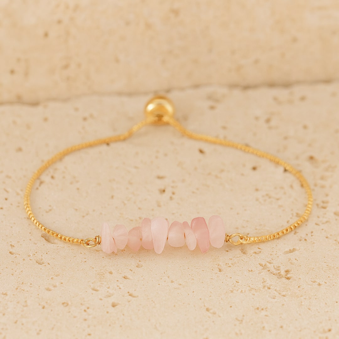 Bracelet Fin en Pierres Irrégulières