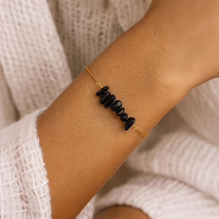 Bracelet Fin en Pierres Irrégulières