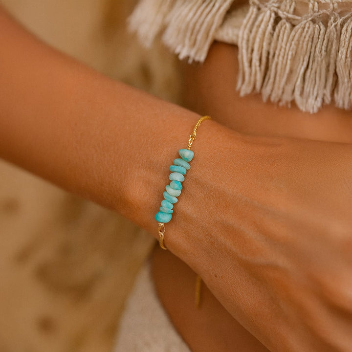 Bracelet Fin en Pierres Irrégulières