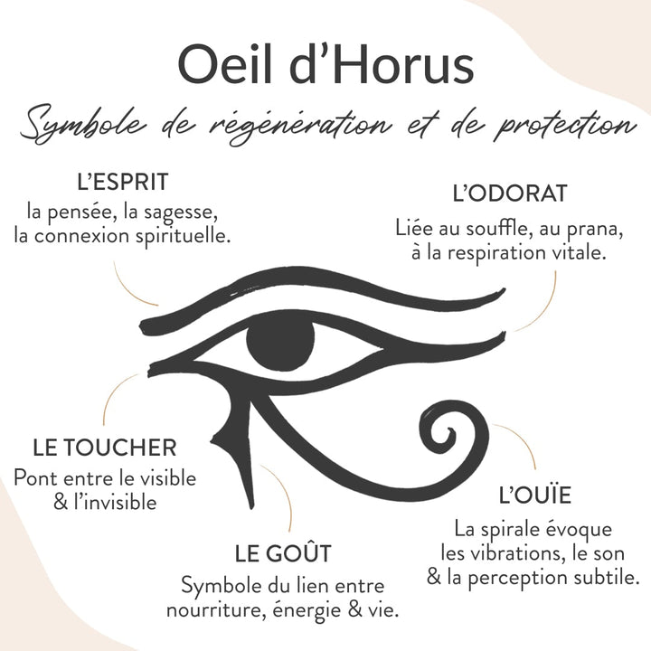Collier "Symbole de Protection" Oeil d’Horus Doré