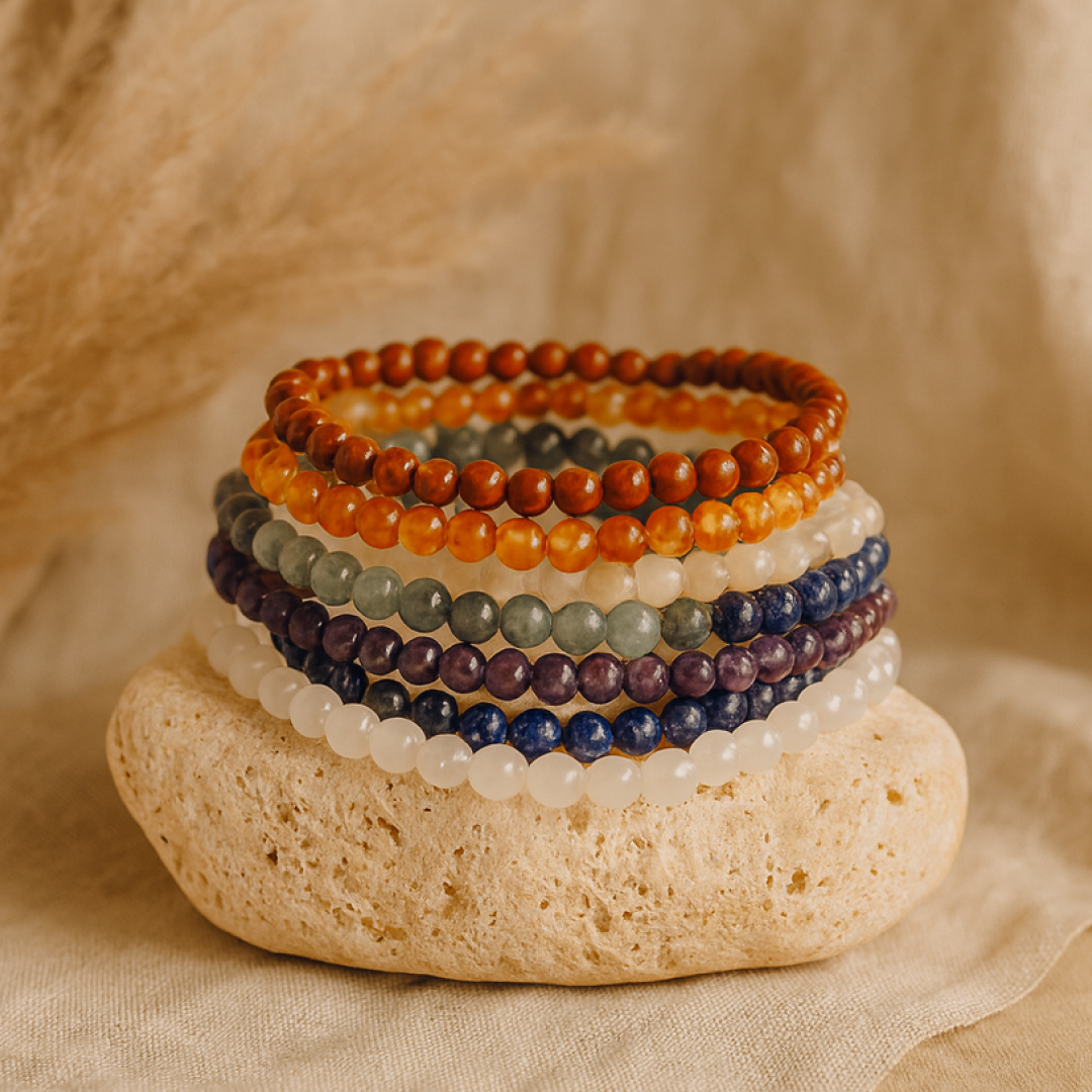 Ensemble "Ouverture des 7 Chakras" en Pierres Naturelles