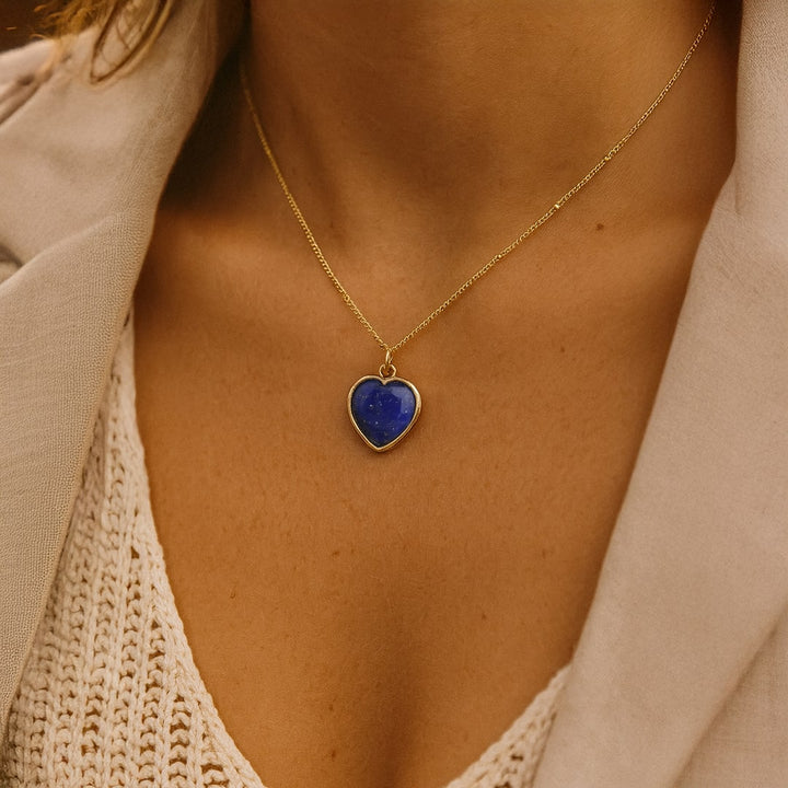 Pendentif Coeur en Pierre Naturelle