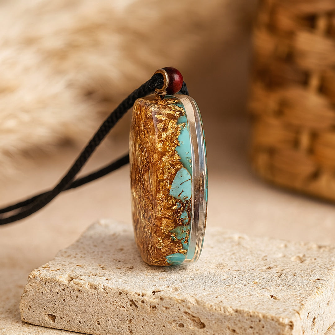 Pendentif Orgonite Métatron en Turquoise