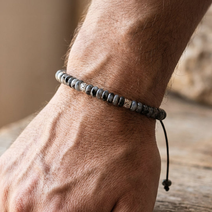 Bracelet "Force Intérieure" en Larvikite