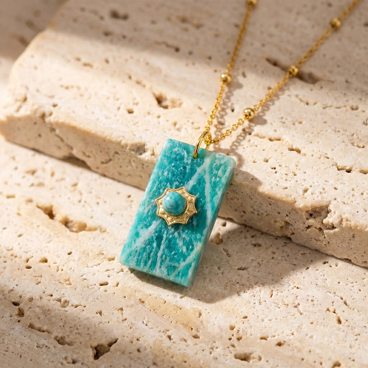 Pendentif "Symbole d'Espoir" en Amazonite