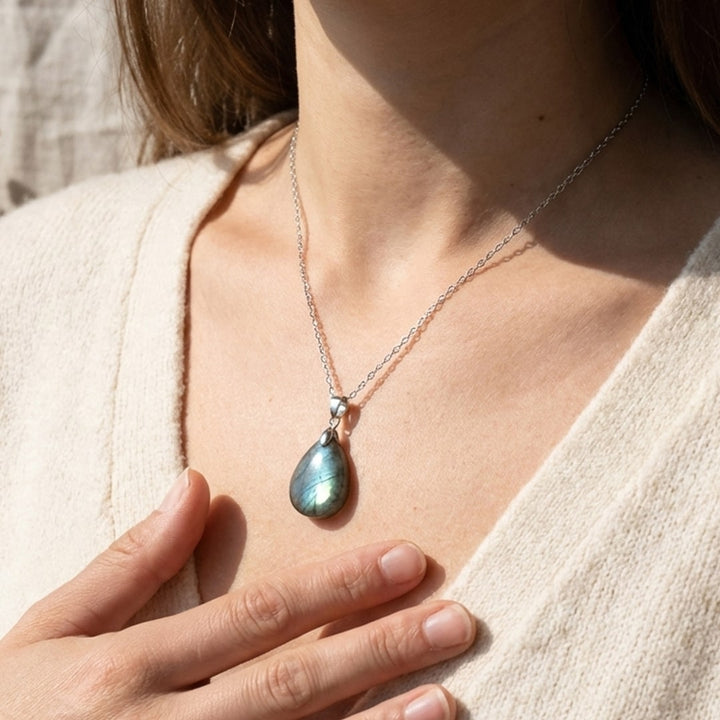 Pendentif "Protection Intuitive" en Labradorite
