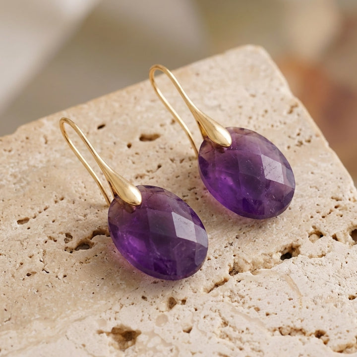 Boucles d’Oreilles "Elova" en Pierre Naturelle